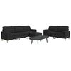 vidaXL Ensemble de canap&eacute;s 3 pcs repose-pied et coussins d&eacute;coratifs