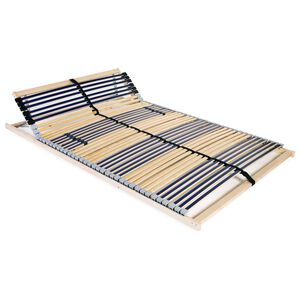 vidaXL Sommier &agrave; lattes sans matelas avec 42 lattes 7 zones 140x200 cm