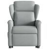 vidaXL Fauteuil inclinable de massage &eacute;lectrique Gris clair Tissu