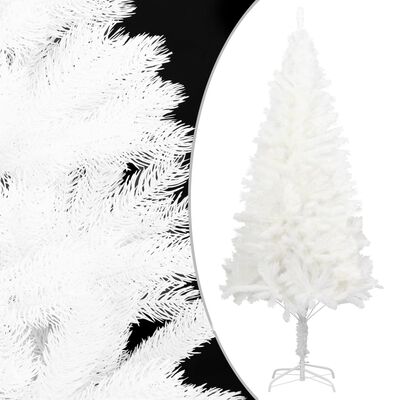 vidaXL Arbre de Noël artificiel pré-éclairé blanc 240 cm