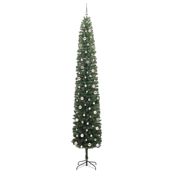 vidaXL Sapin de No&euml;l artificiel Vert 300 cm PVC et acier et plastique