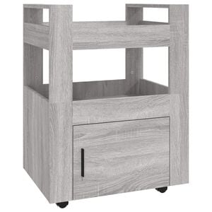 vidaXL Chariot de cuisine Sonoma gris 60x45x80 cm Bois d'ing&eacute;nierie