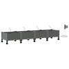vidaXL Porte-plante de jardin avec irrigation et roues 4 pc Gris clair