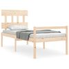 vidaXL Lit pour personne &acirc;g&eacute;e sans matelas bois massif