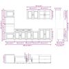 vidaXL Ensemble d'armoires de cuisine 7 pcs Kalmar bois d'ing&eacute;nierie