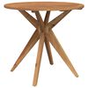 vidaXL Table de jardin ronde &Oslash;85x75 cm bois d'acacia solide