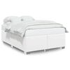 vidaXL Cadre de lit sans matelas blanc 140x190 cm similicuir
