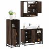 vidaXL Ensemble de meubles de salle de bain 3 pcs Chêne marron