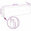 vidaXL Coussin de Dos Gris clair 160 x 24 x 50 cm Velours