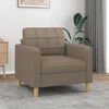 vidaXL Fauteuil Taupe 60 cm Tissu