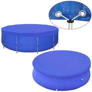 vidaXL Couverture de piscine PE Ronde 460 cm 90 g/m&sup2;