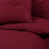 vidaXL Ensemble de housse de couette Bordeaux 240x220 cm Microfibre
