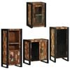 vidaXL Ensemble de mobilier de salle de bain 4 pc Multicolore