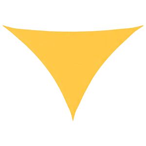 vidaXL Voile de parasol tissu oxford triangulaire 3x3x4,24 m jaune