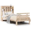 vidaXL Lit biblioth&egrave;que sans matelas 90x190 cm bois de pin massif