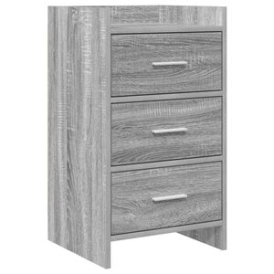 vidaXL Tables de chevet Sonoma gris 40 x 36 x 70 cm Bois d'ing&eacute;nierie