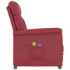 vidaXL Fauteuil de massage &eacute;lectrique Rouge bordeaux Similicuir