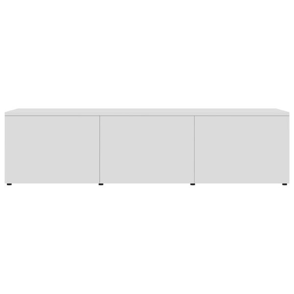 vidaXL Meuble TV Blanc 120x34x30 cm Bois d'ingénierie