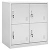 vidaXL Armoire &agrave; casiers Gris clair 90x45x92,5 cm Acier