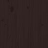 vidaXL Cadre de lit avec 2 tiroirs Marron fonc&eacute; 100x200 cm Pin massif