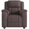 vidaXL Fauteuil inclinable Marron fonc&eacute; Tissu