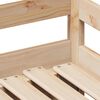 vidaXL Lit de jour avec gigogne et tiroirs sans matelas 80x200 cm