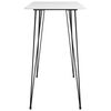 vidaXL Ensemble de bar 5 pcs Blanc et noir