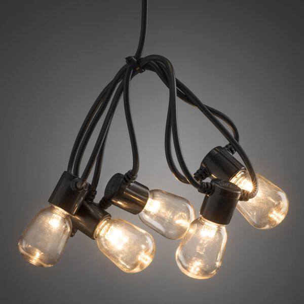 KONSTSMIDE Guirlande lumineuse avec 20 ampoules ovales transparentes