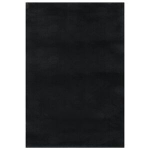 vidaXL Tapis shaggy noir 240x305 cm polyester