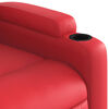 vidaXL Fauteuil de massage inclinable rouge similicuir