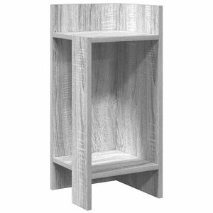 vidaXL Table d'appoint avec &eacute;tag&egrave;re sonoma gris 25,5x27x60 cm