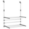 vidaXL S&eacute;choir &agrave; linge pour balcon 54x25x42 cm aluminium