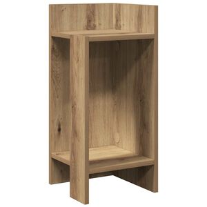 vidaXL Table d'appoint avec étagère chêne artisanal 25,5x27x60 cm
