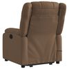 vidaXL Fauteuil de massage inclinable Marron Tissu