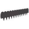 vidaXL Bordure de Pelouse 20 pc 103 x 25 cm Acier Noir