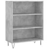 vidaXL Buffet haut Gris b&eacute;ton 69,5x34x180 cm Bois d'ing&eacute;nierie