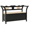 vidaXL Banc Noir 107x45x75,5 cm Bois de sapin solide