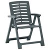 vidaXL Chaises de jardin lot de 4 Plastique Vert