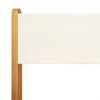 vidaXL Ensemble de bistro 3 pcs blanc cr&egrave;me tissu et bois massif