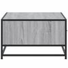 vidaXL Table basse sonoma gris 90x57x35 cm bois d'ingénierie et métal