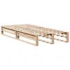 vidaXL Cadre de lit sans matelas 90x190 cm bois de pin massif
