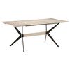 vidaXL Table &agrave; manger 180x90x76 cm Bois de manguier massif