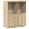 vidaXL Buffet ch&ecirc;ne sonoma 81x37x100 cm bois d'ing&eacute;nierie