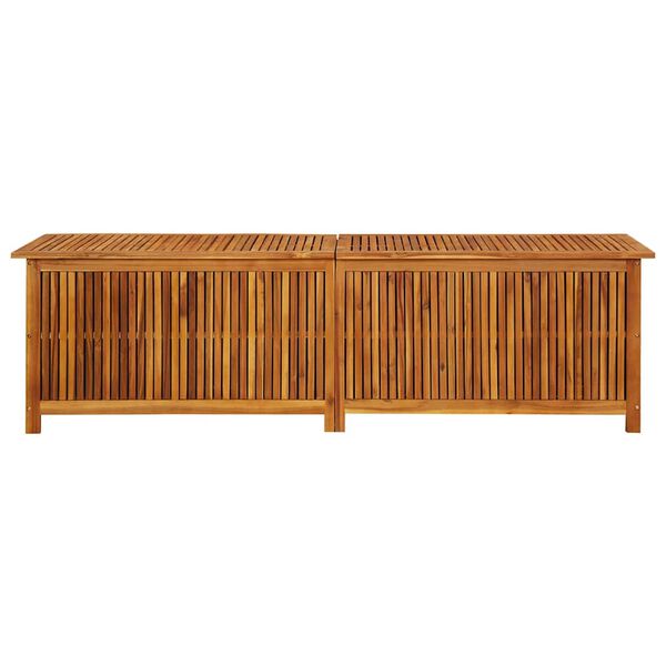vidaXL Boîte de rangement de jardin 200x50x58 cm Bois d'acacia solide