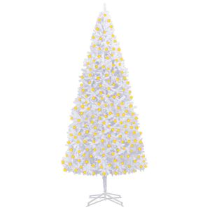 vidaXL Arbre de No&euml;l artificiel pr&eacute;-&eacute;clair&eacute; 400 cm blanc