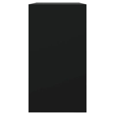 vidaXL Armoire à chaussures noir 80x34x63 cm bois d'ingénierie