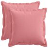 vidaXL Coussin avec oreiller HOUTEN 2 pi&egrave;ces Rose Lin synth&eacute;tique