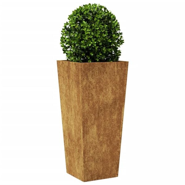 vidaXL Jardini&egrave;res 2 pcs 35x35x75 cm acier r&eacute;sistant aux intemp&eacute;ries