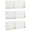 vidaXL Mur de sout&egrave;nement 6 pc 60 x 12 x 50 cm Acier Blanc