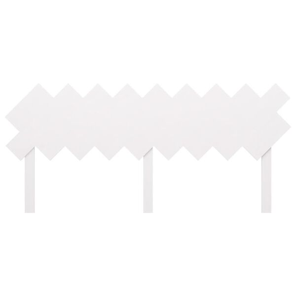 vidaXL T&ecirc;te de lit Blanc 178x3x80,5 cm Bois massif de pin